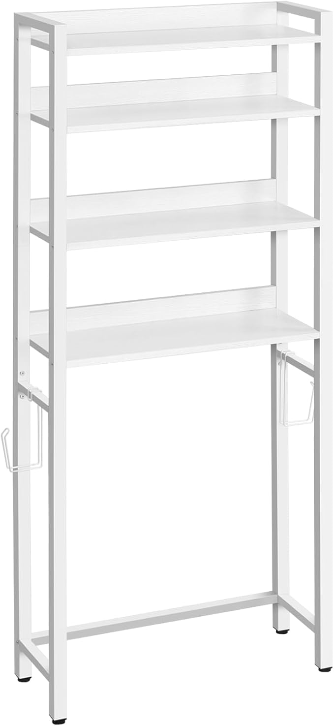MAHANCRIS Over The Toilet Storage Rack, 4 Tier Bathroom Organizer Over Toilet - Image 9