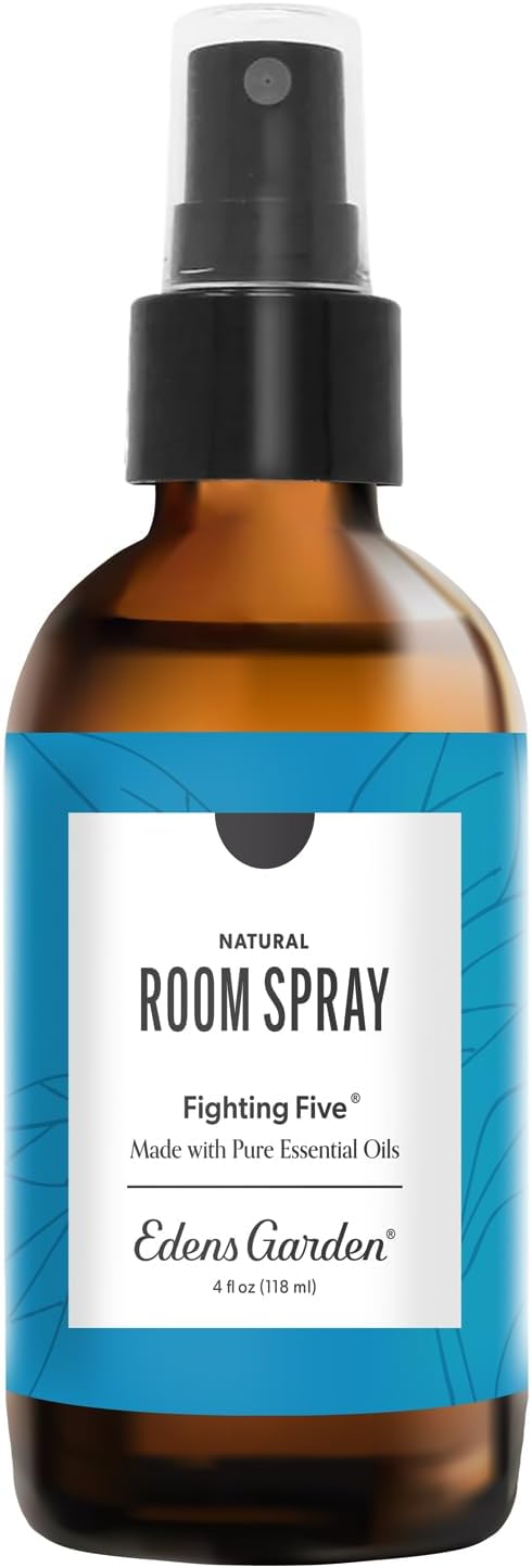 Edens Garden Fighting Five Natural Room & Linen Spray – 100% Pure Essential Oil by EdensGarden