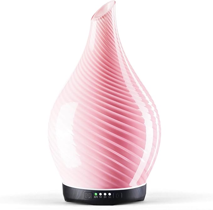 Porseme 280ml Essential Oil Diffuser Glass Color Changing Aroma Air Diffusers by Porseme