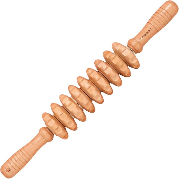 Wooden Massage Stick, Body Shaping, Fat Reduction, Muscle Relief, Easy Self Use by Unknown