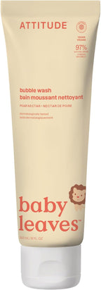 ATTITUDE Bubble Body Wash for Baby, EWG Verified, Dermatologically Tested by ATTITUDE