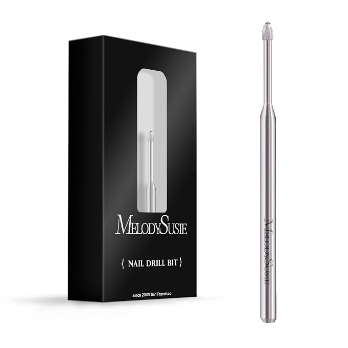 MelodySusie Cuticle Clean Nail Drill Bit 3/32'', Professional Safety Carbide by MelodySusie
