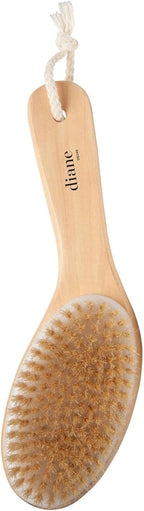 Diane Curved Handle Exfoliate & Glow Dry Skin Brush, 100% Boar Bristle Brush by Diane