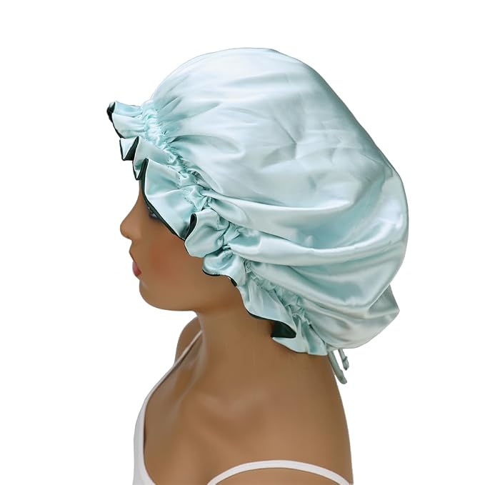 Adjustable Silk Satin Bonnet Hair Care Caps - Image 8