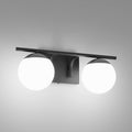 Ralbay Black Mid Century Modern 2-Light Bathroom Vanity Light Fixtures by RalbayLighting