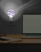 Night Lights Auto Sensor Lavender Purple Ocean Waves Night Light Abstract - Image 7
