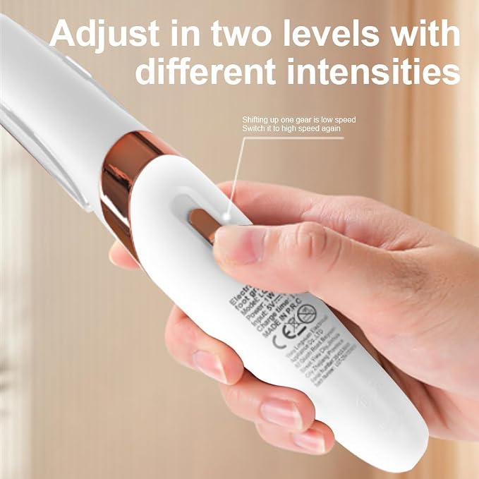 LQT® Electric Foot File – Rechargeable Callus Remover - Image 5