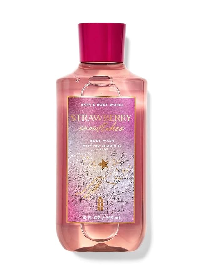 Bath and Body Works Body Wash Shower Gel Gift Set, Strawberry Snowflakes) by BathBodyWorks
