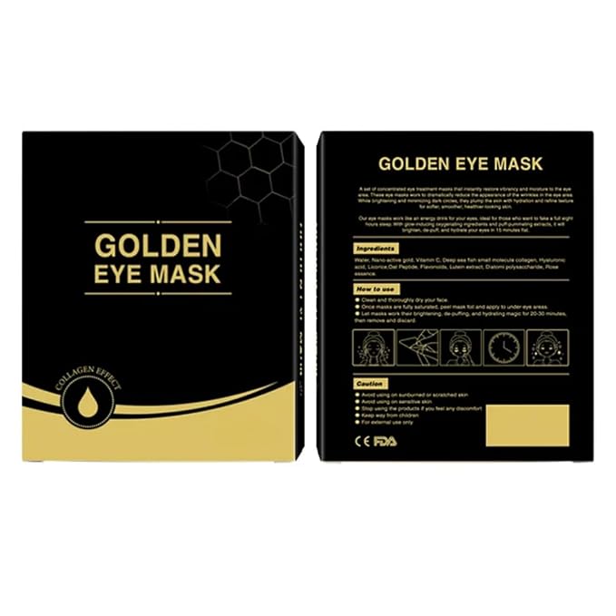 “24K Gold Eye Patches for Radiant, Youthful Eyes – Collagen & Hyaluronic Boost - Image 3