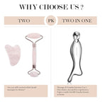 4-in-1 Gua Sha Facial Tools: Stainless Steel Gua Sha Tool, Luxury Box, - Image 3