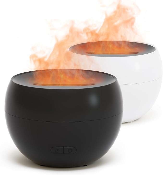 SALKING 2 Pack Flame Essential Oil Diffusers by SALKING