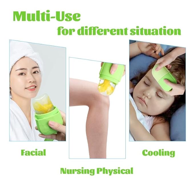 Ice Roller for Face and Eye, Gua Sha Facial Tools, Puffiness Relief Ice Roller - Image 4