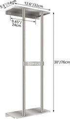 STWWO Bathroom Towel Storage for Bathroom, Wall Towel Rack for Rolled Towels - Image 4