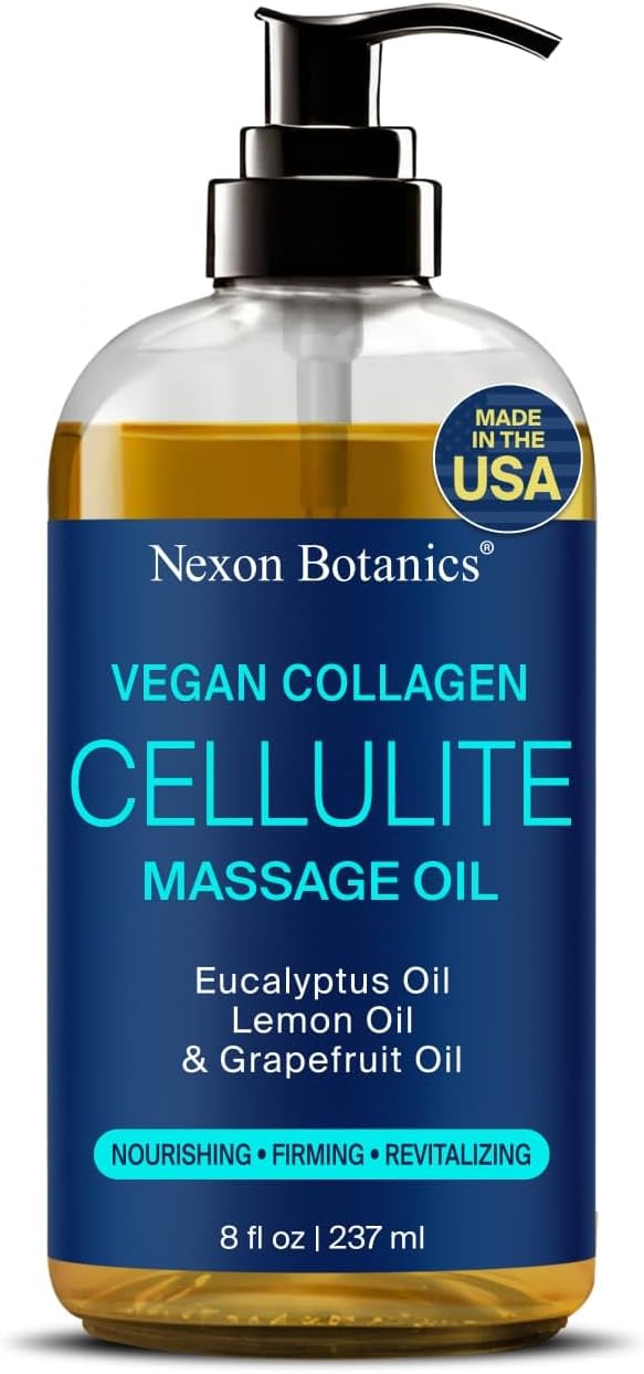 Anti-Cellulite Massage Oil for Massage Therapy 8 fl oz by NexonBotanics
