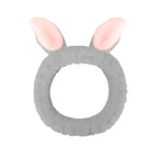 Cute Gray Rabbit Ears Headband Frog Eye Elastic to Wash Face by Jowmoy