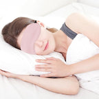 2 PCS Pink Satin Sleep Masks, Adjustable Silk Eye Mask - Image 3