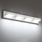 SineRise LED Modern Bathroom Vanity Light Fixtures, Matte White Modern Acrylic by SINERISELIGHTING