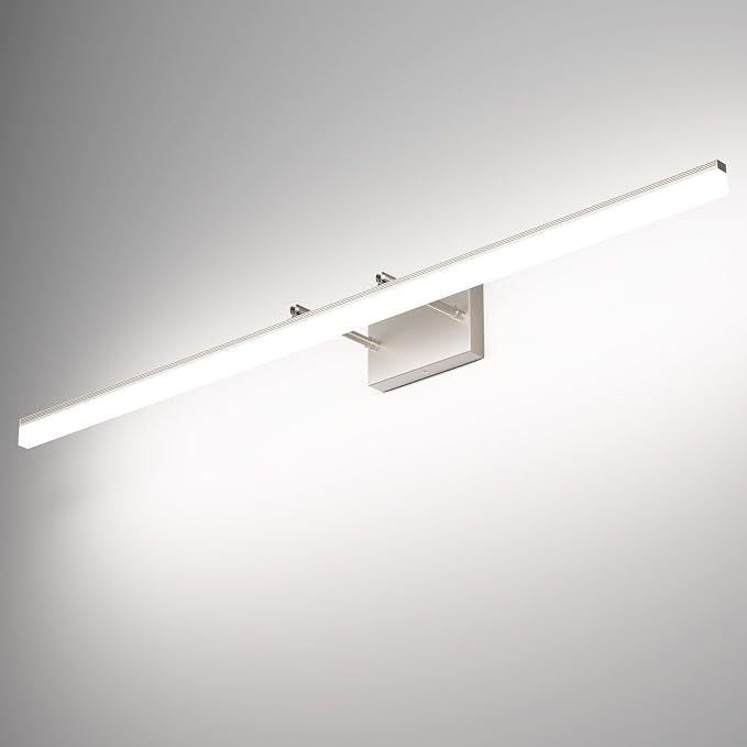 Aipsun 48inch Brushed Nickel Bathroom Llight Fixtures LED Vanity Light by Aipsun