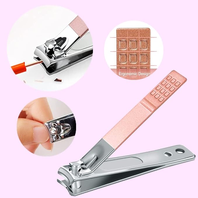 Manicure Set, Professional Women Nail Clippers Kit 4PCS， Stainless Steel Nail - Image 3