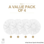 Shower Cap for Women Reusable Extra Large Shower Cap for Men Satin Double Layer - Image 2