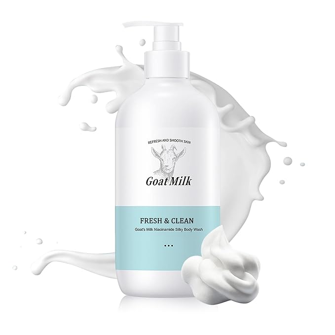 Goat Milk Body Wash, Gentle Silk Soft Foaming Milk Bath, Moisturizing Body by DuoZeng