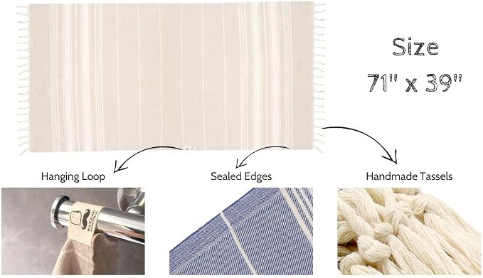Bazaar Anatolia Turkish Beach Towel – 100% Cotton, Quick Dry, Sand Free Towel - Image 5