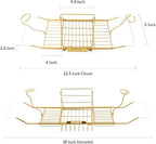 PLKO Bathtub Tray, Stainless Steel Shower Bathtub Caddy Tray - Image 3
