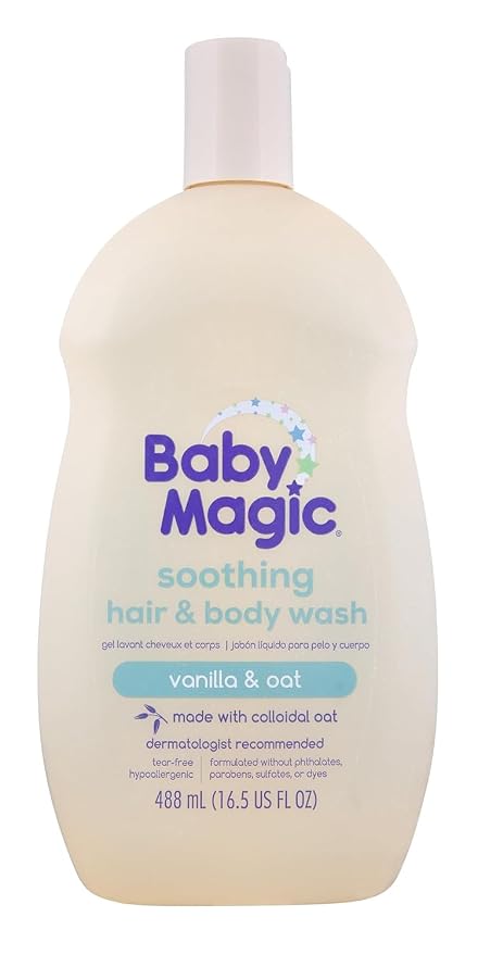 Baby Magic Soothing Hair & Body Wash, Vanilla & Oat, Soothes and Cleanses by BabyMagic