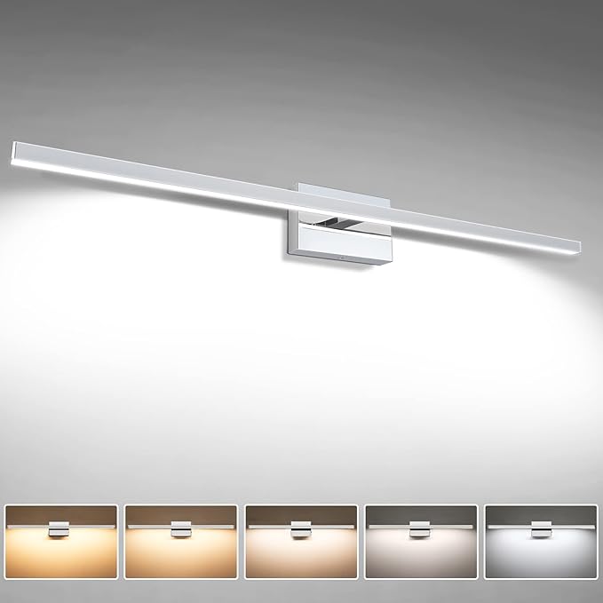 VOLISUN Modern Over Mirror Chrome Bar Vanity Light by VOLISUN