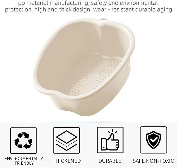Foot Soaking Tub Sturdy Soaking Feet Bucket Large Size Foot Basin Thickened - Image 4