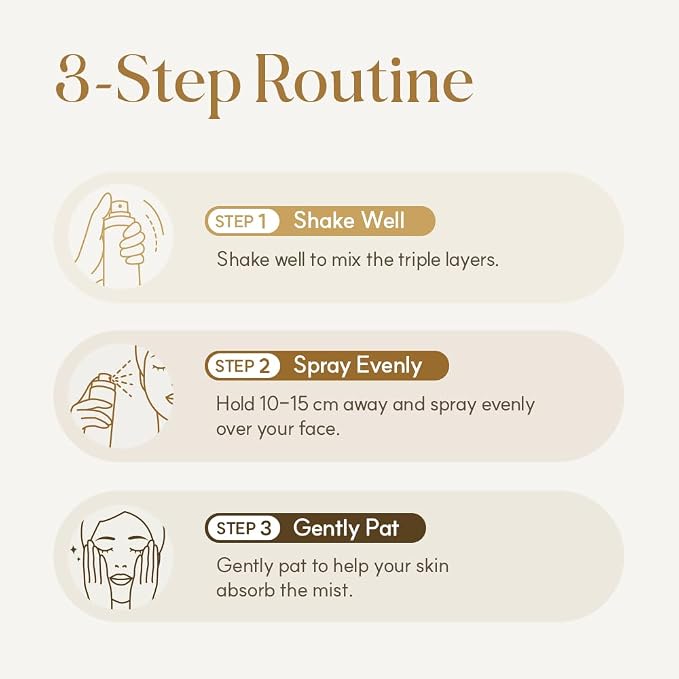 Triple Active Mist, Korean Skincare Glow Spray Serum, Hydrating All-in-One Face - Image 7