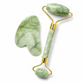 Jade Roller and Gua Sha Set, Natural Jade Stone Facial Massage Tools by XUYUNatural