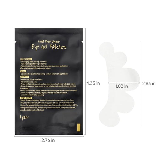 100 Pairs Eye Under Gel Pads Eyelash Extensions Patches, Lash Extension Lint - Image 2