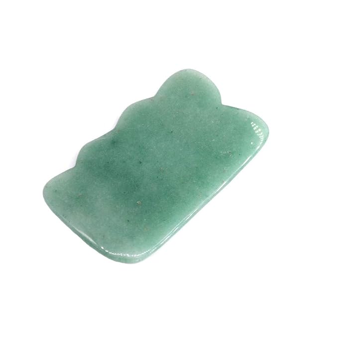 Gua Sha Facial Tool Natural Jade Stone Massage Board Tools by Unknown