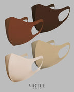 Virtue Code Second Skin Cloth Face Mask Pack. 4 Buttery Soft Masks Washable - Image 6