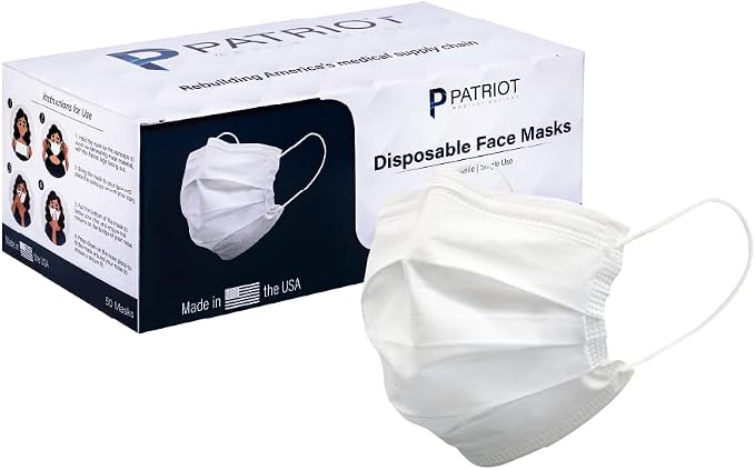 Patriot Medical Devices Disposable Face Mask | Made in the USA Soft, by Unknown
