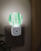 Night Lights Auto Sensor Green Abstract Graffiti Night Light Art Painting Round - Image 3
