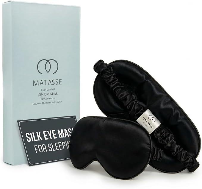 MATASSE 100% Mulberry Silk Sleep Mask 22 Momme Grade 6A by MATASSESilkyourlife