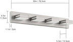 SineRise LED Modern Bathroom Vanity Light Fixtures, Brushed Nickel Modern - Image 6