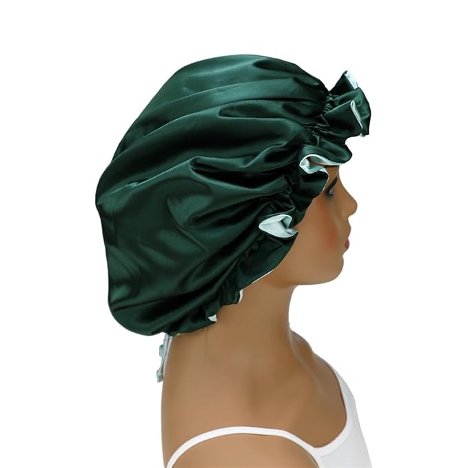 Adjustable Silk Satin Bonnet Hair Care Caps - Image 9