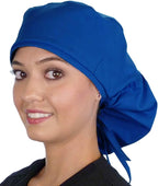 Sparkling EARTH Big Hair Ponytail Classic Surgical Style Scrub Working Cap by SparklingEARTH