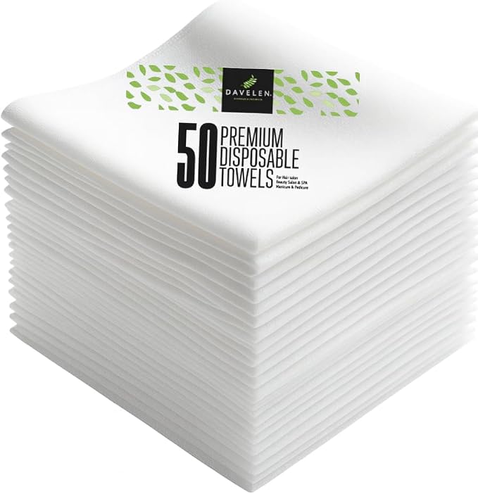 DAVELEN Disposable Large Luxury Towels Spa and Salon Quality Softness by DAVELEN