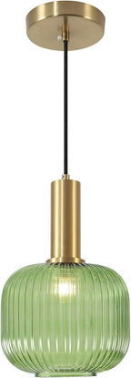 KCO Lighting Vintage Green Glass Pendant Light Kitchen Island Lighting by KCOLighting