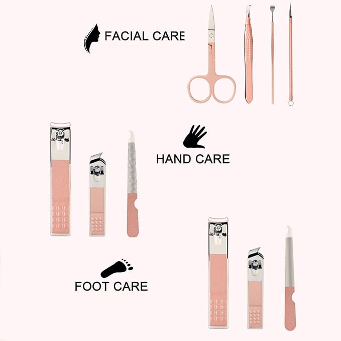Manicure Set Women Men Nail Clipper Set Stainless Steel Toe Finger Nail - Image 3
