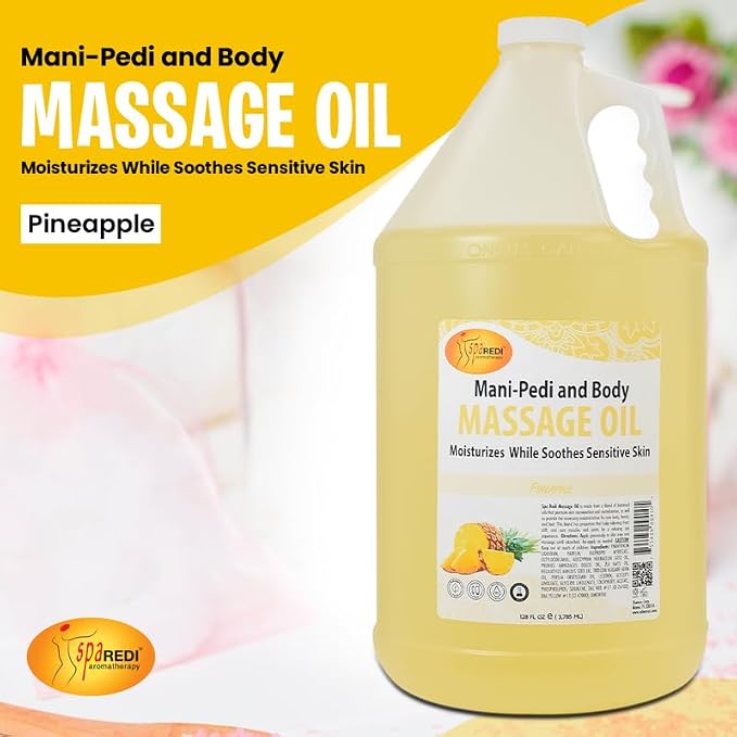 SPA REDI - Massage Oil, 128 Oz - Professional Pedicure, Full Body Massage - Image 2