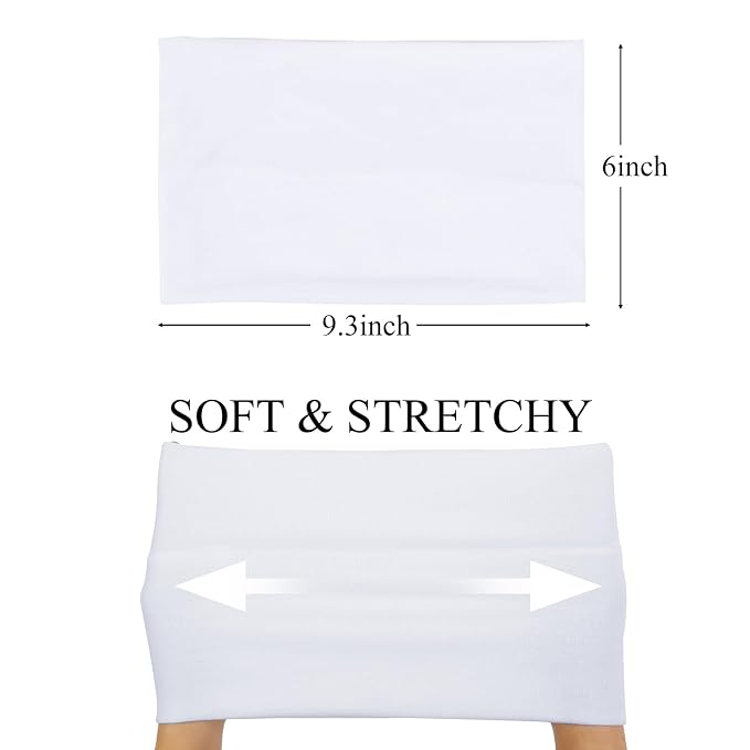 Huachi Wide Headbands for Women Non Slip Thick Womens Headbands Boho Elastic - Image 3