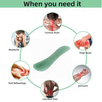 Gua Sha Facials Tools for Back Massage Tools Board Natural Jade Stone for SPA - Image 3