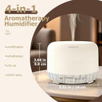 500ml Premium Essential Oil Diffuser, Quiet 4-in-1 Ultrasonic Aromatherapy - Image 2