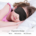 BBTO 4 Pcs Silk Sleep Eye Masks Smooth Soft Satin Eye Covers - Image 2