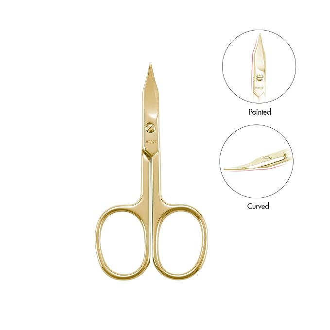 LIVINGO Sharp Curved Nail Cuticle Scissors, Premium Stainless Steel Blade - Image 5